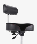 Gibraltar 9000 Series 16" Hydraulic Saddle Drum Throne with Backrest (9808HMB)