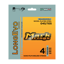 Markbass MB4LENS45105LS Longevo Series Nickel Plated Steel Nano-film Shielded Bass Strings - 045 - 105