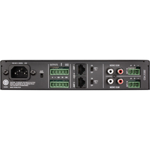 JBL CSA2120Z Commercial Series 2-Channel 120w 70/100v Power Amplifier