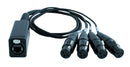 Digiflex LCAT-DMX3-IN 4 Universe 3 Pin DMX Over Cat5