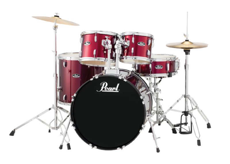 Pearl Roadshow 5-Piece Drum Set - Red Wine (22/14SD/16FT/12/10) Sonorisation Trans-Musical