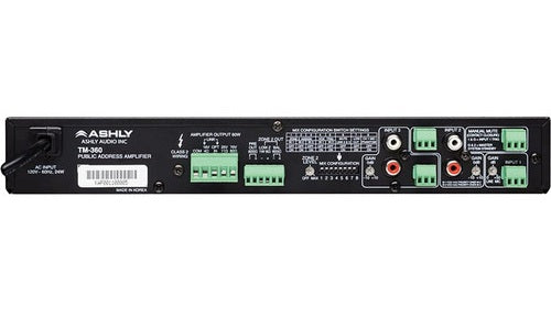 Ashly TM-360 Public Address Mixer/Amplifier 60w/70v