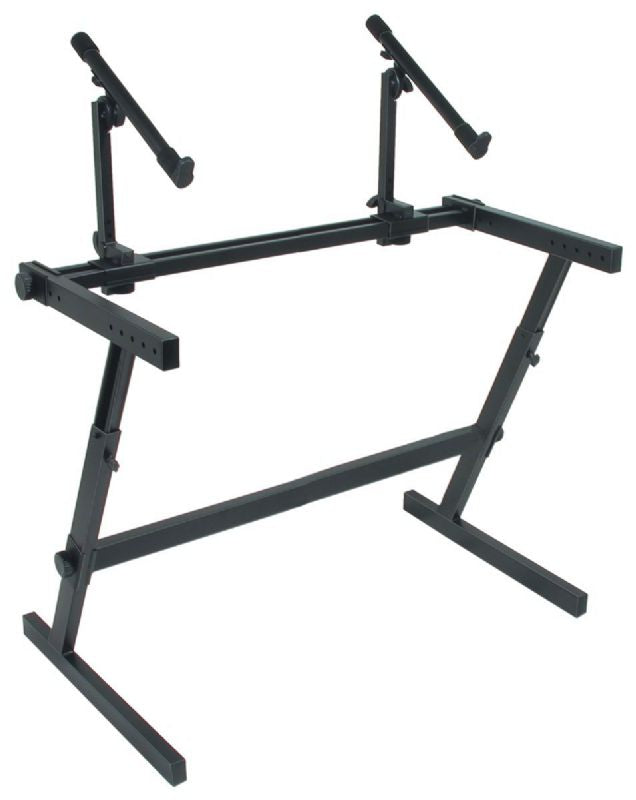 Quik Lok "Z" Style Double-Tier Two Tier Height Adjustable Extra-wide Keyboard Stand