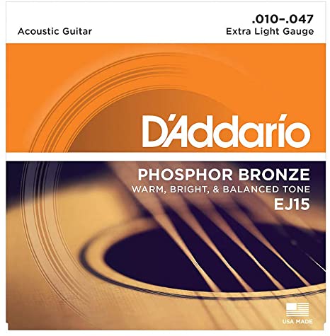 D'Addario EJ15 Phosphor Bronze Extra Light 10-47