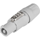 Neutrik NACFCB Lockable In-Line, Power-Out, Screw Terminals Connector - Grey