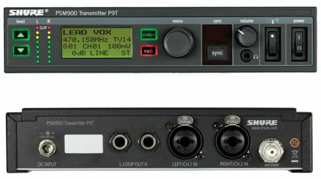 Shure PSM900 P9T Wireless Transmitter - Freq: G6