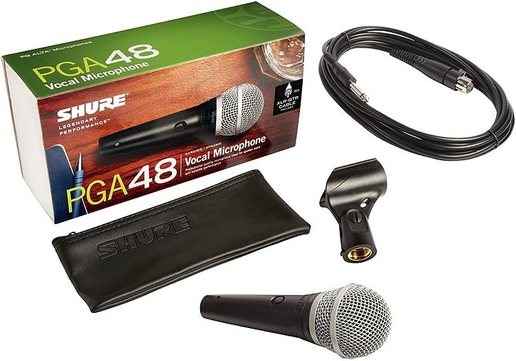 Shure PGA48-QTR Vocal Microphone With XLR/1/4'' Cable