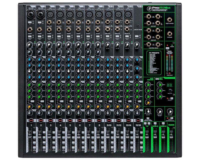 Mackie ProFX16v3 16 Channel Mixer with Effects and USB