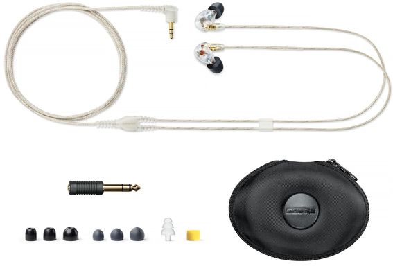 Shure SE425 Sound Isolating In-Ear Headphones (Clear)