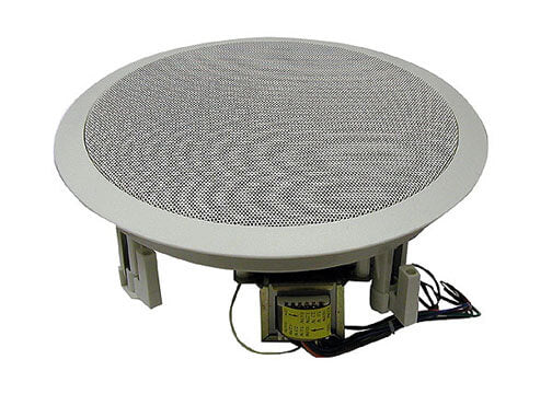 MG Electronics 810CXBTWG 8" co-axial P.A. speaker with 70 volt/25 volt transformer - White
