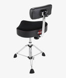 Gibraltar 9000 Series 16" Hydraulic Saddle Drum Throne with Backrest (9808HMB)