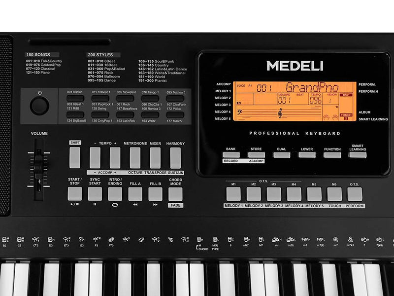 Medeli A300 Aspire Series 61-Key Keyboard With Touch Sensitive Keys