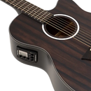 Washburn DFEACE Deep Forest Auditorium Acoustic-Electric Guitar - Striped Ebony