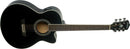 Washburn EA12B-A Festival Acoustic-Electric Guitar - Black