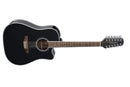 Takamine GD38CE G-series Cutaway Dreadnought 12-String Acoustic-Electric Guitar - Black