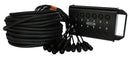 Digiflex HE8-4X-50 XLR Snake - 8 Sends / 4 Returns - 50'