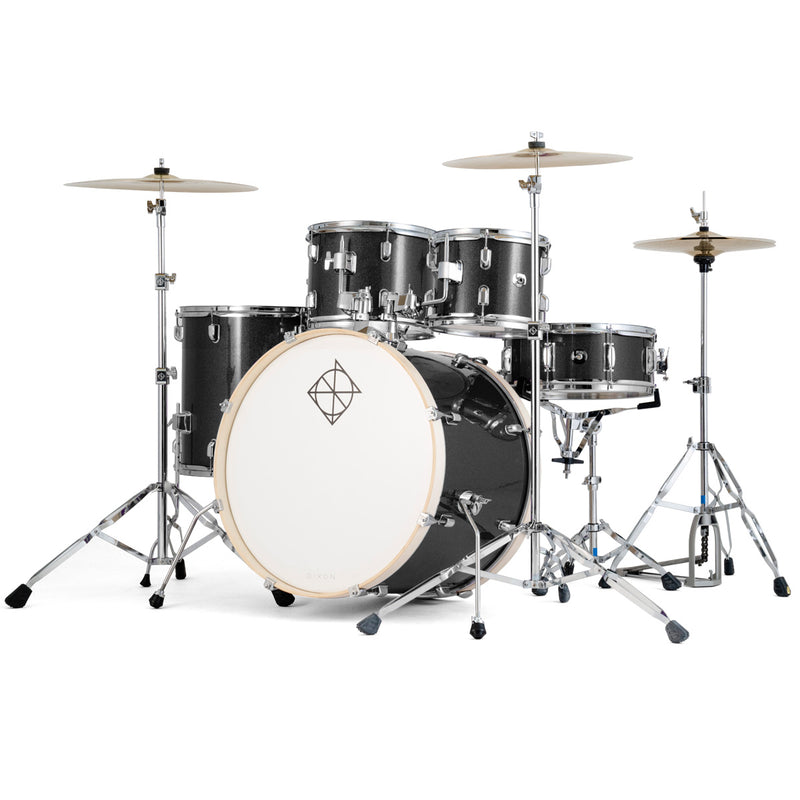 Dixon Spark 5-Piece Drum Set Pack With 20" Bass Drum - Misty Black