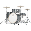 Dixon Spark 5-Piece Drum Set Pack With 22" Bass Drum - Gun Metal