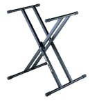 Quik Lok QL746 X-Style Adjustable Single Tier Double-Brace Heavy Duty Keyboard Stand