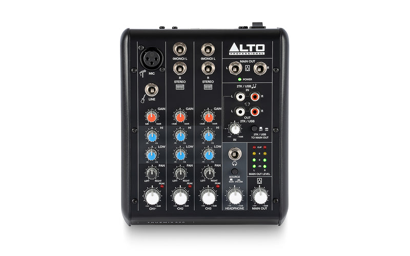 Alto Professional TrueMix500 5-Channel Analog Mixer with USB for Home Recording