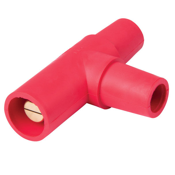 Marinco Cam-Type MFF Adapter (1) Male to (2) Female Tapping Tee - Red