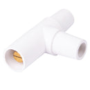 Marinco Cam-Type MFF Adapter (1) Male to (2) Female Tapping Tee - White