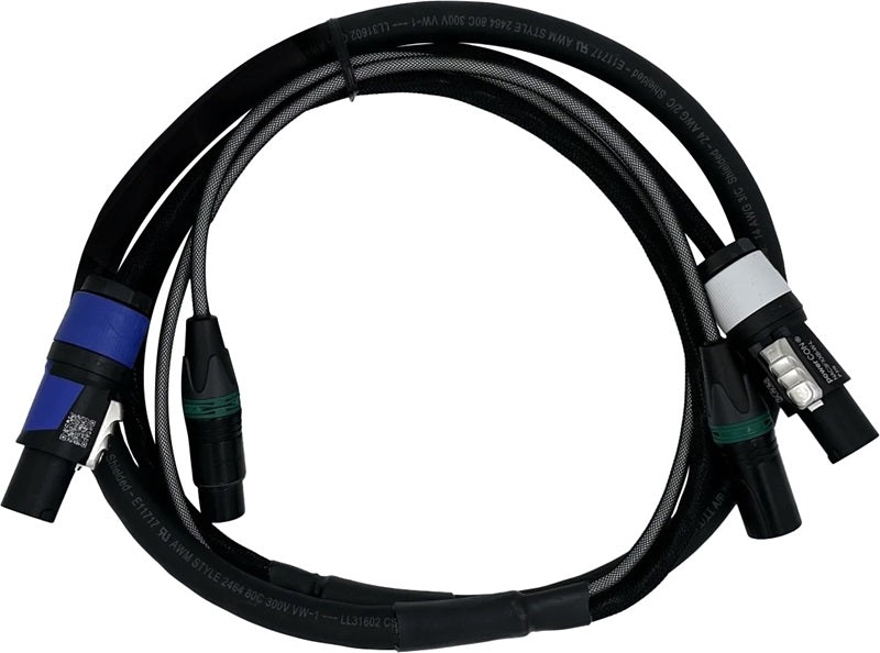 Digiflex DH-PPX5 PowerCON & 5pin XLR Hybrid Cable - 5'