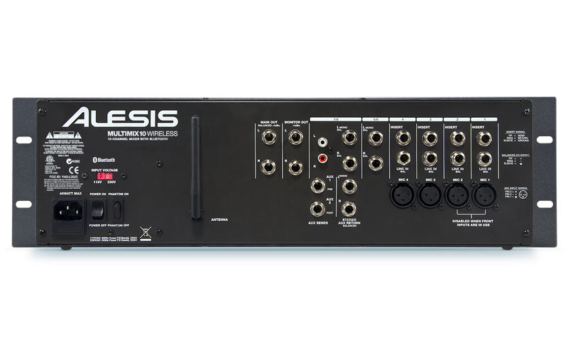 Alesis MM10WX110 10-Channel Rackmount Mixer with Bluetooth Wireless