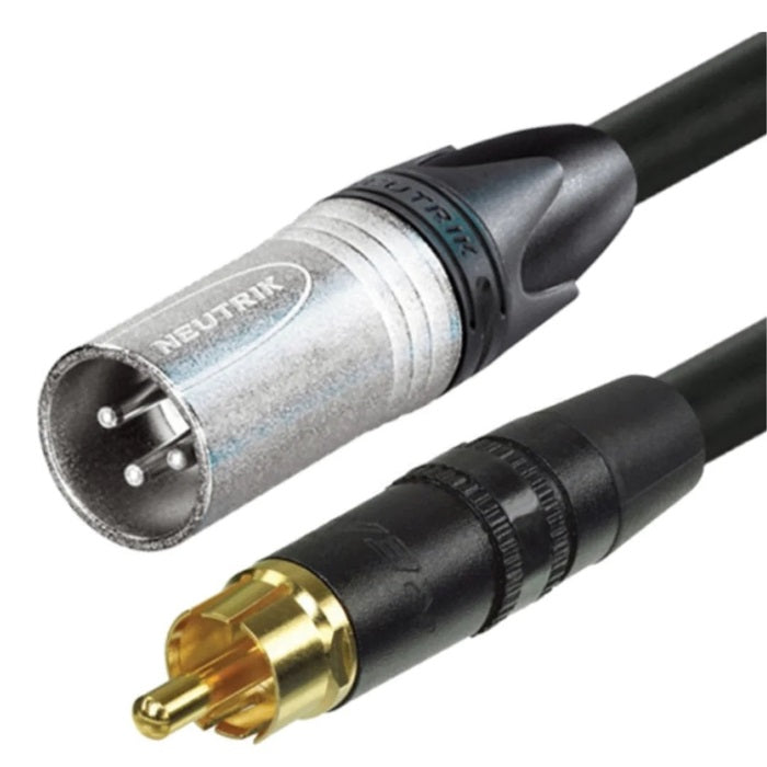 Digiflex NXMR XLR-M to RCA Phono Adapter Cable - 10'