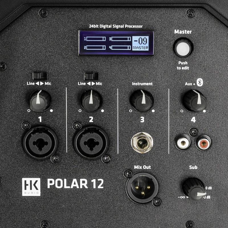 HK Audio POLAR12 Two-Way 2000W Powered Column Array System w/Bluetooth - 12" Sub