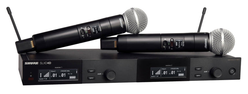 Shure SLXD24D/SM58 Dual Wireless Handheld System (Freq: H55)