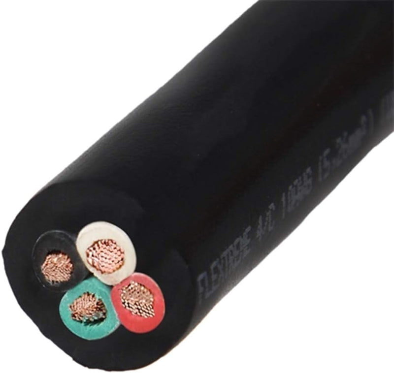 Extension Cord Cable Black 10/4 SOOW 10awg 600v UL/CSA Cabtire - 250ft Roll