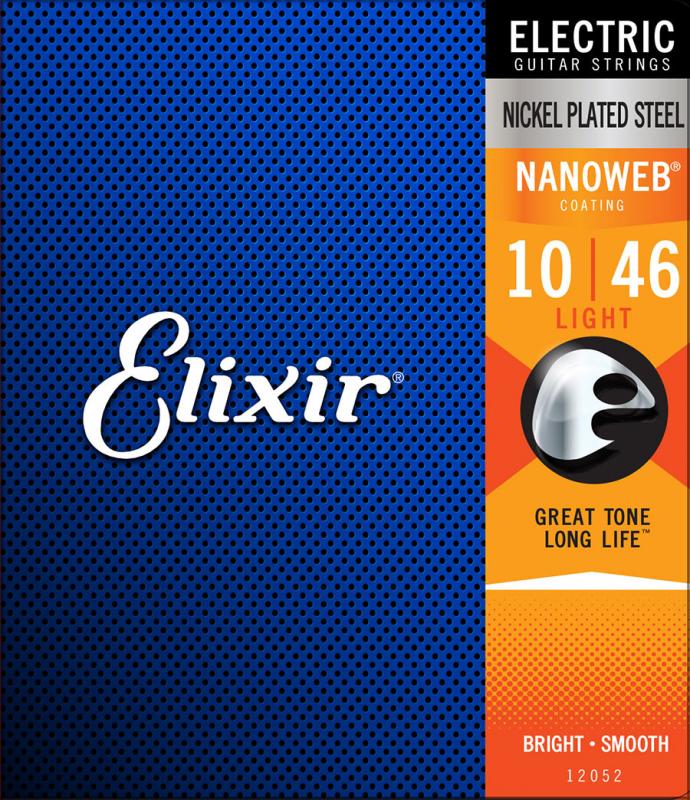 Elixir 12052 Electric Guitar With Nanoweb Coating String Set 10-46