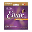 Elixir 16052 Nanoweb Phosphor-Bronze Acoustic Guitar Strings 12-53