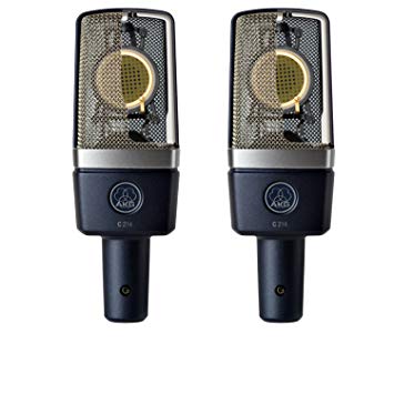AKG C214 Cardioid Condenser Microphone Matched Stereo Pair