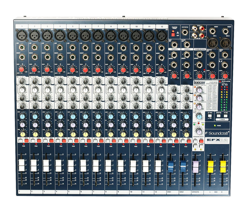 Soundcraft EFX12 High-Performance 12-Channel Audio Mixer With Effects