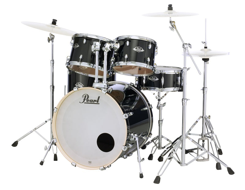 Pearl EXX705NPC31 Export Series 5-Piece Drum Shell Pack - Jet Black