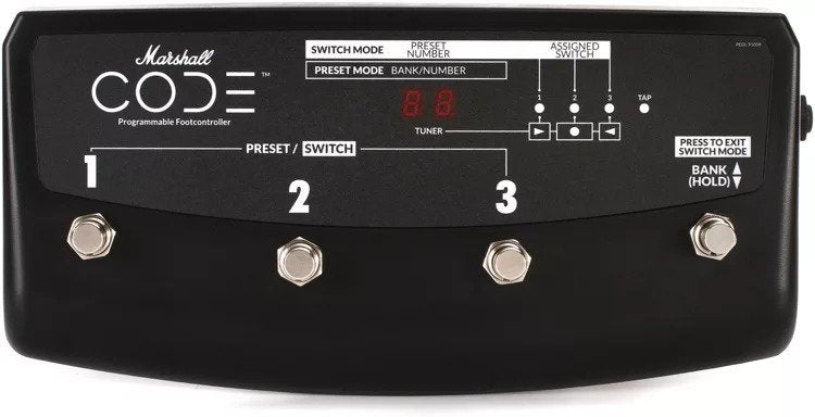 Marshall PEDL-91009 4-way Footswitch for Marshall Code Guitar Amps