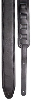Profile PGS800 Deluxe Leather Guitar Strap - Black