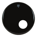 Remo ES-1022-00-DM Ambassador Ebony Bass Drumhead - 5" Black Dynamo, 22"