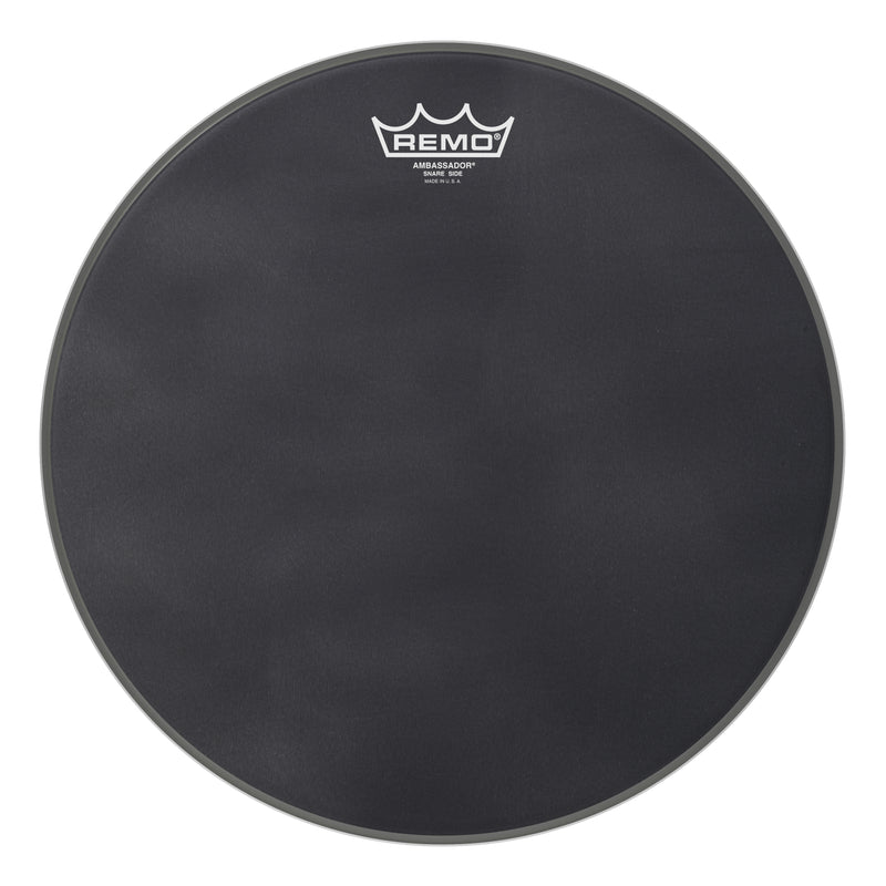 Remo Ambassador SA-0814-ES Black Suede Snare Side Drumhead - 14"