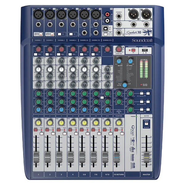 Soundcraft Mixer Signature 10-Input Mixer With Effects & USB Interface