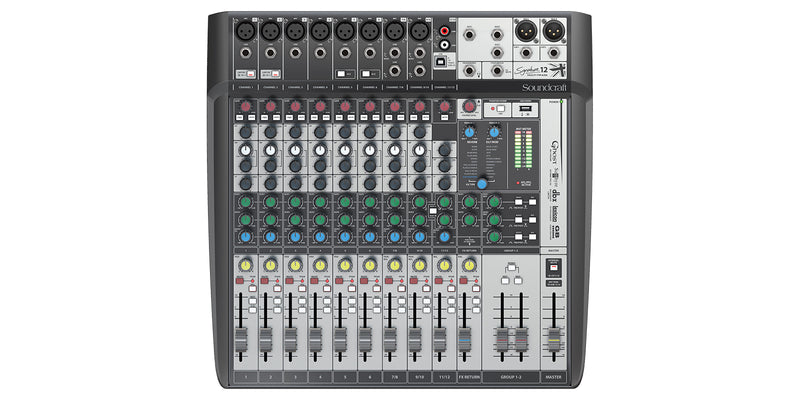 Soundcraft 12-Input Multi-Track Mixer With Effects