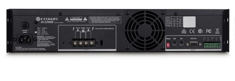 Crown XLC2800 Two-Channel, 800W @ 4 Ohms Power Amplifier