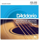 D'Addario EJ16 Phosphor Bronze Light 12-53