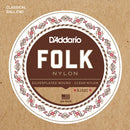 D'Addario EJ32C Folk Nylon Ball End Classical Strings