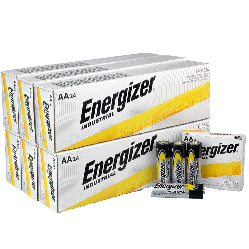 Energizer Industrial AA 1.5V Alkaline Battery EN91 - 4 Pack