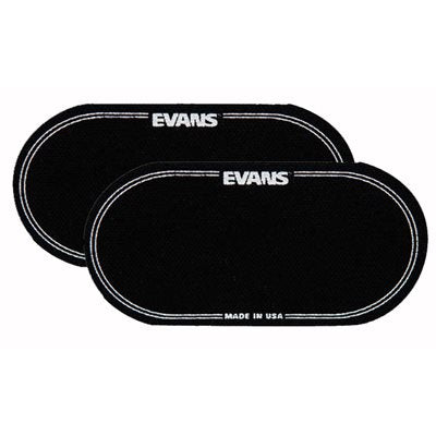 Evans EQPB2 EQ Black Nylon Double Patch (2/pack)