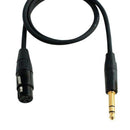 Digiflex HXFS 1/4'' trs To XLR Female Adaptor Cable - 3'