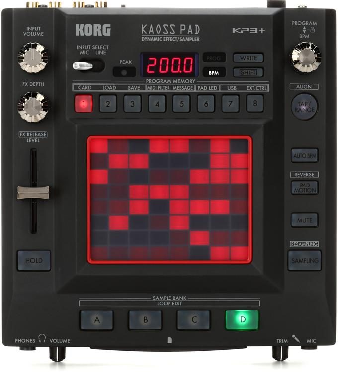 Korg KP3+ Realtime X-Y Touchpad MIDI Controller with 150 Effects and Sampling
